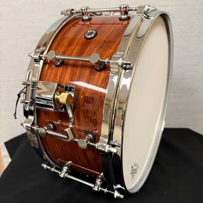 100% Bubinga with Reinforcing Rings Snare Drum POP PW001 image 3