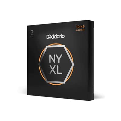 D'Addario NYXL1046-3P Regular Light Electric Guitar Strings 3-Pack image 1