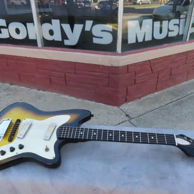 HARMONY 1966 BOBCAT H-15 SILHOUETTE 2 PICKUP DEARMOND GOLD FOIL CLEAN! ORIGINAL! image 1