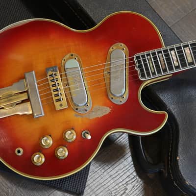 1973 Gibson L5-S Custom Solid Body Electric Guitar Cherry Sunburst + OHSC image 2