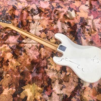 Fender Precision , Ex Saxon , Steve Dawson 1990s White image 3