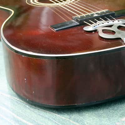 Yamaha Nippon Gakki Dynamic Guitar No.10B Red Label 1961 Maroon+Original Semi Hrad Case image 18