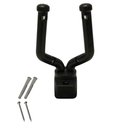 ChromaCast Slim Line Guitar Wall Hanger Stand for Guitar, Bass, Ukulele, Violin, Cello, Mandolin, Banjo, Saxophone, & Trumpet, 2 Pack image 2