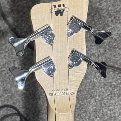 Warwick RockBass Corvette Basic 4 - Blue Trans image 4