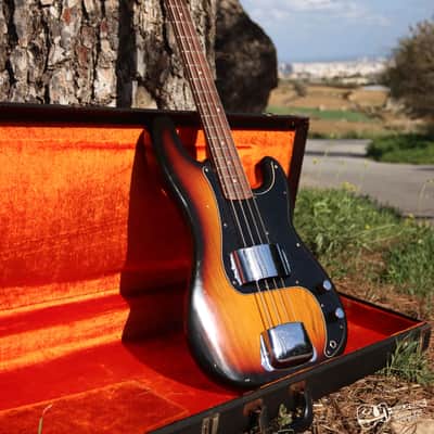 Fender Precision Bass Rosewood Fretboard 1977 | Sunburst image 7