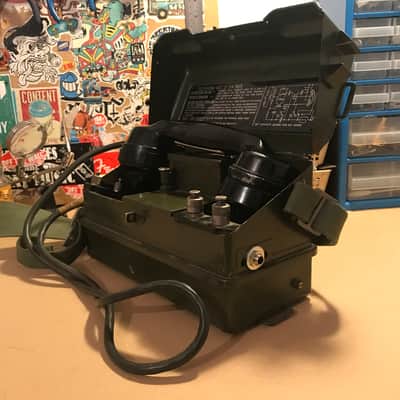 Vintage Army Telephone  Microphone by Weird & Wired (2022, Black & Green) image 7