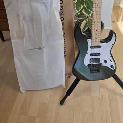Jackson Adrian Smith SDXQM Signature BRAND NEW IN BOX! Transparent Green Burst Iron Maiden Pro Artist HSS FR Floyd Rose San Dimas Super Strat with Fender Stratocaster headstock SDQX AAA Quilt Top Quilted Maple image 7