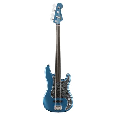 Used Fender Tony Franklin Fretless Precision Bass - Lake Placid Blue image 2