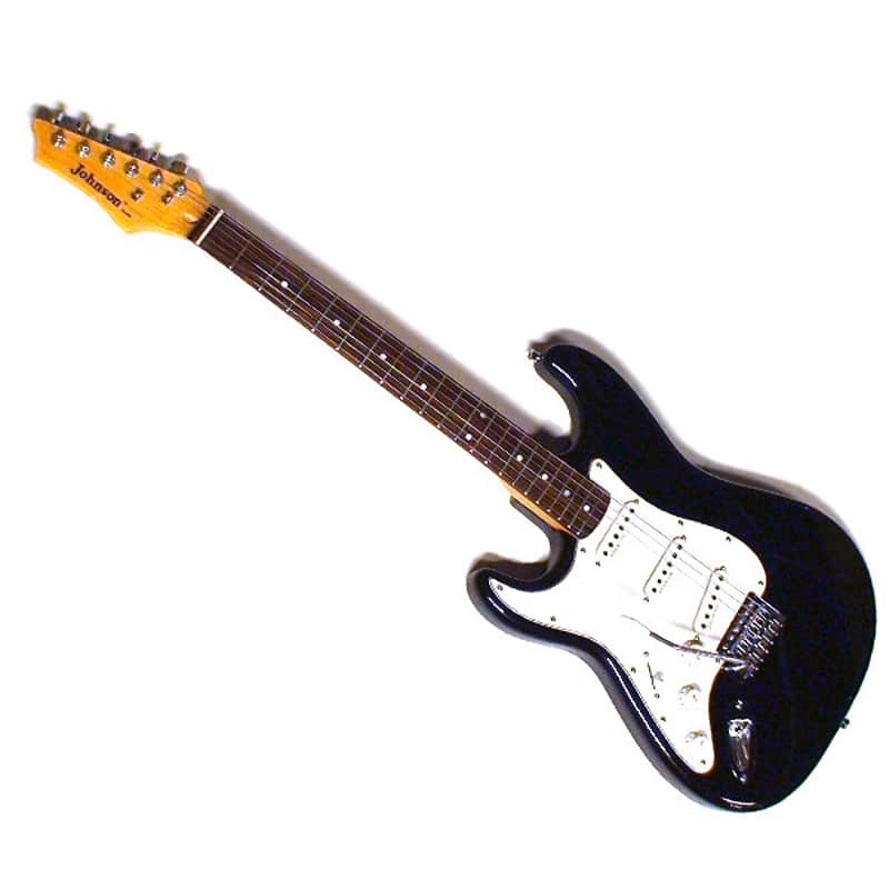 Johnson by AXL Stratocaster Style Electric Guitar - Black - EMG Designed Pickups image 1