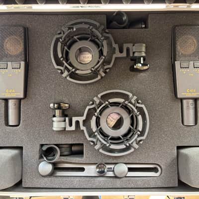 AKG C414 XLII/ST Stereo Matched Pair 2010s - Black image 2