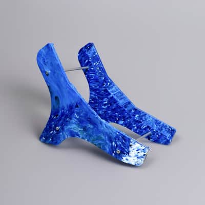 Korg Volca Rack, 3 Synth Stand, Recycled Plastic, Blue texture image 2