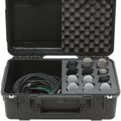 SKB Music iSeries Waterproof 12-Mic Case with Storage Compartment with PE Foam Interior image 5