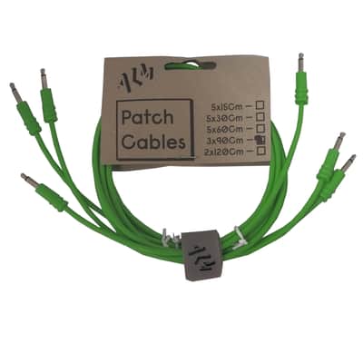 ALM Busy Circuits ALM-PC001x90 Eurorack Patch Cables (3 x 90cm) - Green image 2