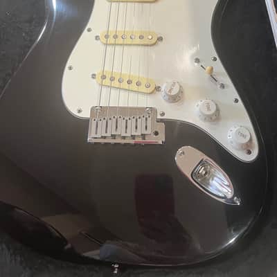Vintage 1980’s Fender American standard Stratocaster Black Solid Body Electric Guitar 1984 image 2