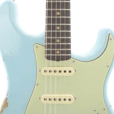 Fender Custom Shop 62 Stratocaster Relic 2024 - Faded Aged Daphne Blue image 2