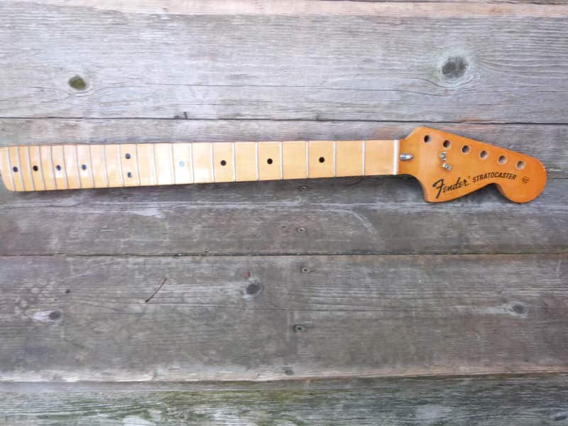 Fender  stratocaster strat neck bullet neck 1972 image 1