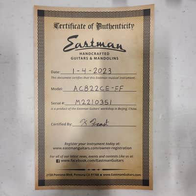 Eastman AC822CE-FF - Natural - M2210351 image 12