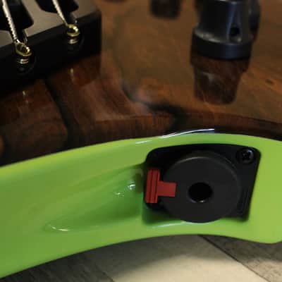 Dingwall Custom Shop Afterburner II Natural Ziricote X-Top Ferrari Green Back image 6