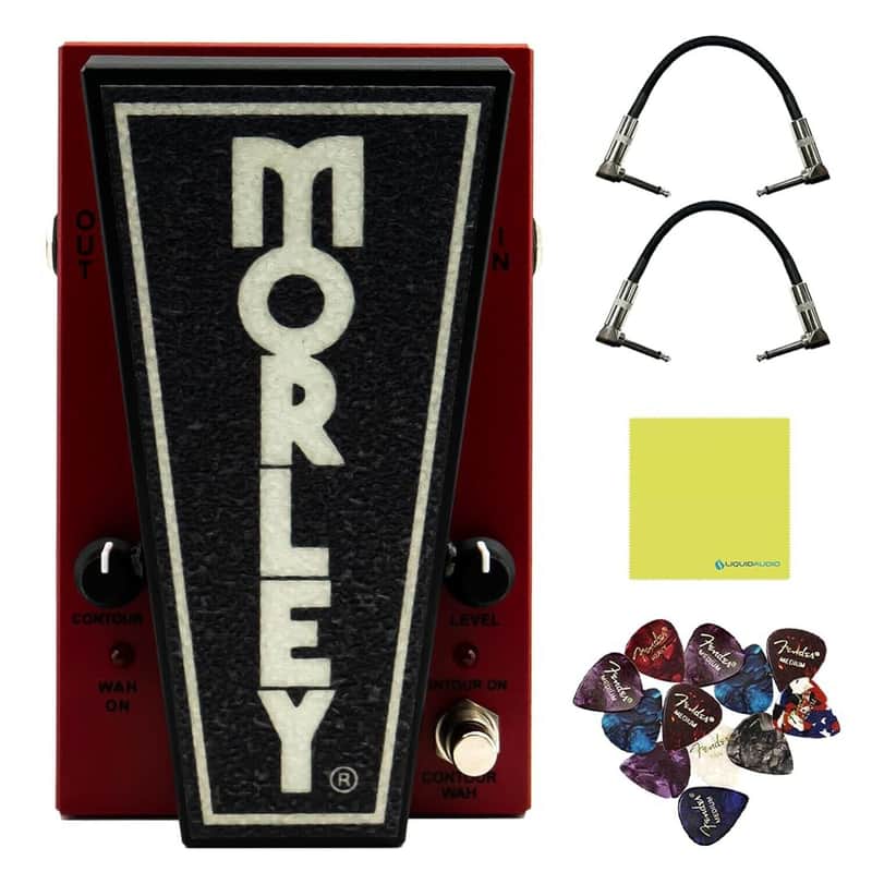 Morley 20/20 Bad Horsie Wah Pedal Bundle with 2x Strukture S6P48 Woven Right ... image 1