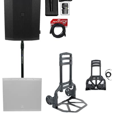 Avante Audio Imperio SUB210 Dual 10" Class-D Active DJ Subwoofer+Pole+Trolley image 1