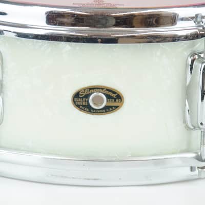 Used Slingerland Student Model Snare Drum - White Marine Pearl 6 lug image 2