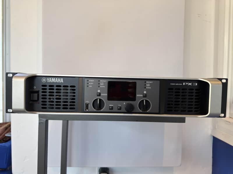 Yamaha PX3 Dual-channel 500-Watt Power Amplifier 2010s - Black image 1