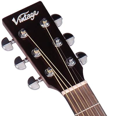 Vintage VGA990 Electro-Acoustic Sweetwater Guitar ~ Natural image 11