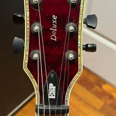 ESP LTD EC-1000 Quilted Maple 2002 Black Cherry Electric Guitar image 3