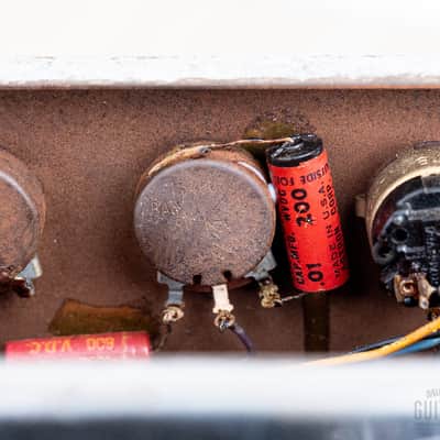1960 Ampeg Jet J-12 Vintage Tube Amp 1x12 w/ Jensen P12S, Navy Random Flair, Serviced & Clean image 15
