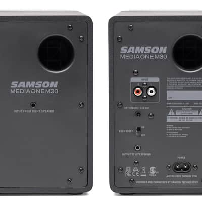 Samson MEDIAONE M30 Powered Studio Monitors 2X 10W Studio Monitors Pair image 4