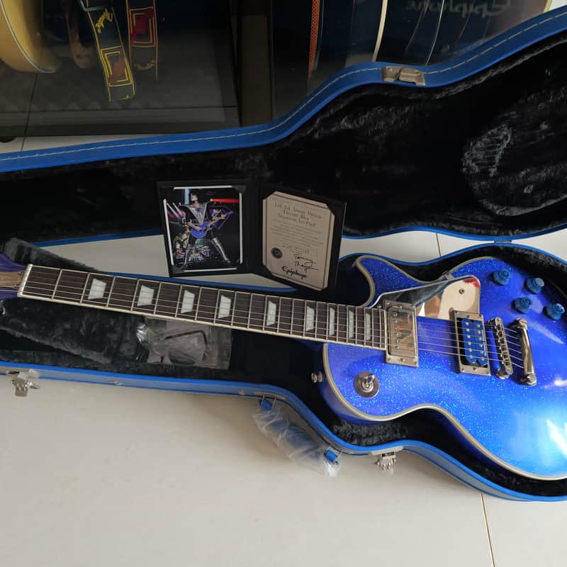 2020 Epiphone Tommy Thayer Signature “Electric Blue” Les Paul …