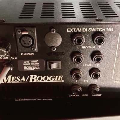 Mesa Boogie Quad Preamp with FU-2A Footswitch 1980s - Black image 8