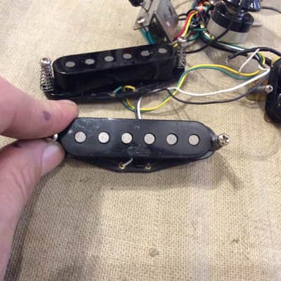 Used G&L Electric Guitar Import Wiring Harness Assembly & Pickups Legacy HSS Strat Style image 3