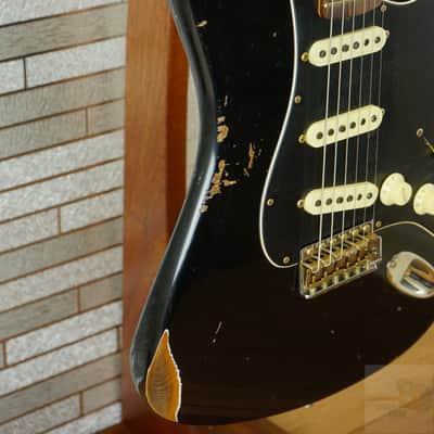 Fender Custom Shop 2025 LTD Roasted Dual-Mag II Stratocaster Relic - Aged Black image 8