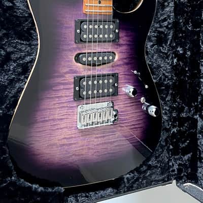 SUMMER SALE!! Tom Anderson Drop Top Natural Purple to T Purple to Black Burst with Binding 2023 image 2