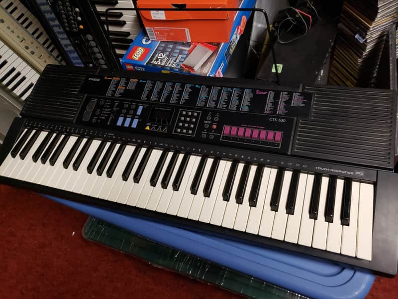 Vintage Casio CTK-630 1990's Keyboard w/Touch Response Pads, Pitch