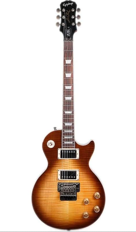 Epiphone Les Paul Standard Plus Top PRO/FX with floyd rose 2010 - 2012 - Honeyburst image 1