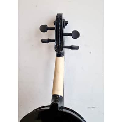 Black Student Violin with Case - String Instruments - Black - Excellent w/ Hard Case image 14