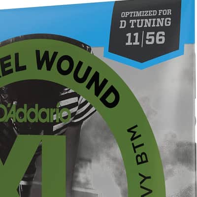 D'Addario EXL117 Nickel Wound Electric Guitar Strings, Medium / Heavy, 11-56 image 3