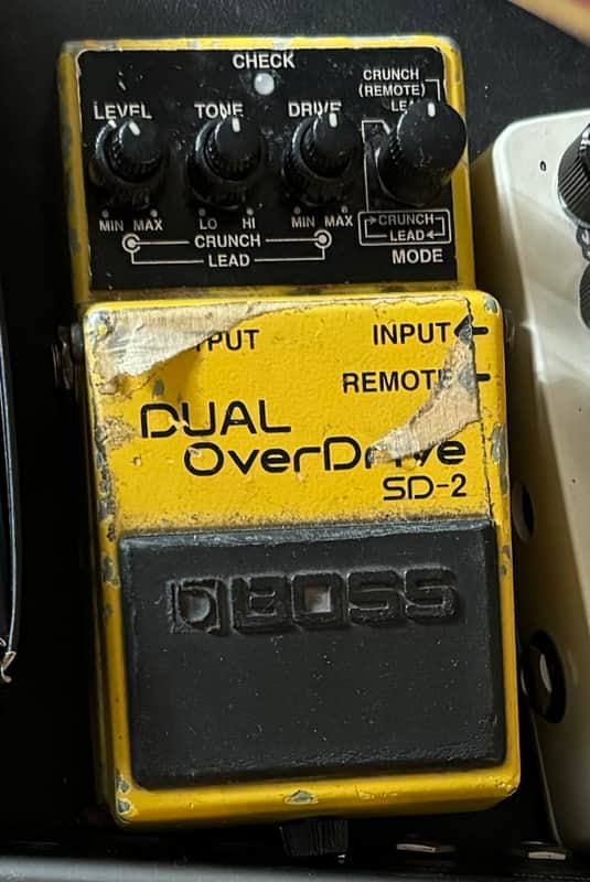 Boss SD-2 Dual OverDrive (Silver Label) 1993 - 1998 - Yellow image 1