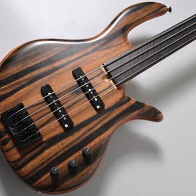 Elrick Gold Series E-volution 4st Fretless -Striped Ebony-【USED】【4.04kg】 image 4