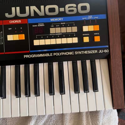 Roland Juno-60 61-Key Polyphonic Synthesizer 1982 - 1984 - Black image 6