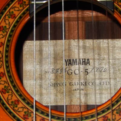 BARGAIN - YAMAHA GC5 1970 - WORLD FINEST CLASS CLASSICAL CONCERT GUITAR - SPRUCE/BRAZILIAN ROSEWOOD image 6