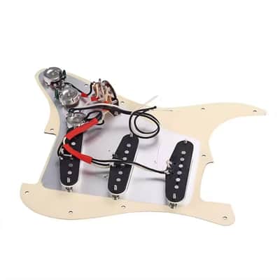 Hot Texas Blues loaded alnico V SSS Stagger Poles pickguard complete kit wired. image 6