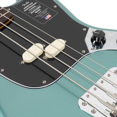 Fender American Professional Classic Mustang Bass - Faded Sherwood Green Metallic image 8