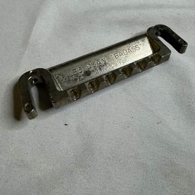 Leo Quan Badass Wrap Around Bridge Tailpiece 1970s - Chrome image 4
