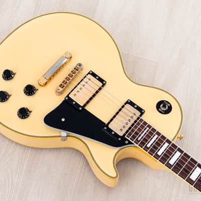 1983 Burny RLC-60 Custom Vintage Guitar Cream White w/ Case, Japan Fernandes image 8