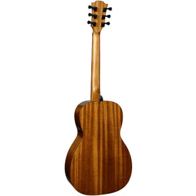 Lag T98PE Tramontane 98 Parlor Solid Top Khaya Top & Neck 6-String Acoustic-Electric Guitar image 2