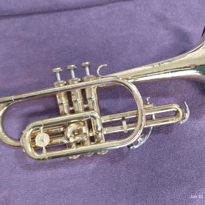 Holton C602RC cornet - laquered brass with rose brass leadpipe image 4