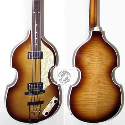 New Hofner H500/1-64-O 1964 Reissue Beatle Bass, Sunburst, w/Hard Case, COA & More, Made in Germany! image 2